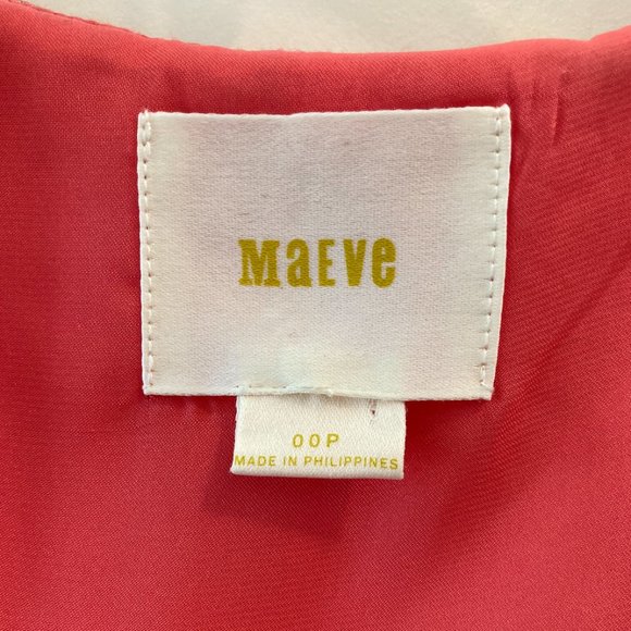 Maeve (by Anthropologie) Coral Flower Eyelet Dress - Picture 5 of 6